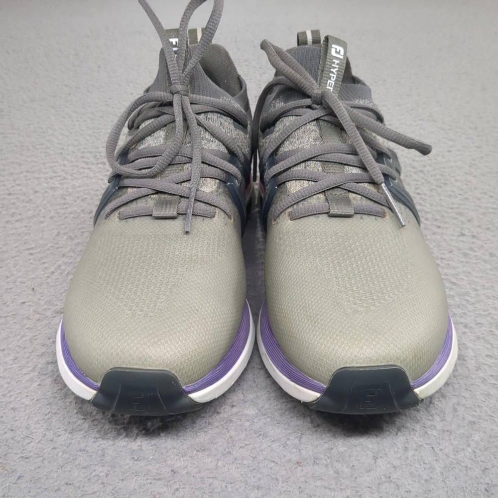 FootJoy HyperFlex Golf Shoes Womens Size 9 Gray Purple Mesh STRATOFOAM 98168 - Picture 5 of 16